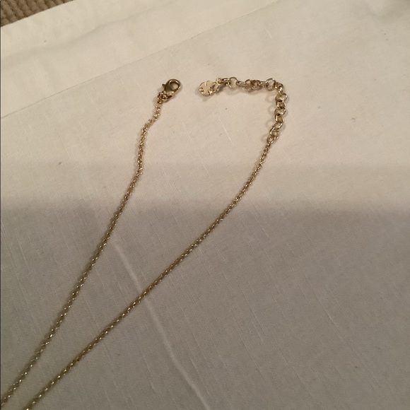 Lariat necklace in gold and silver tones - Picture 4 of 4